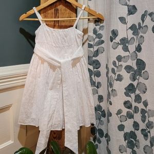 Loop Girls Eyelet Embroidered Dress